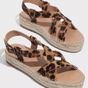 Madewell Brown Tan Espadrille Sandals